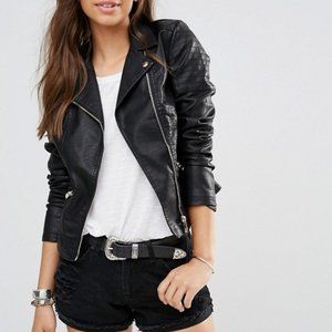 New Look Faux-Leather Jacket